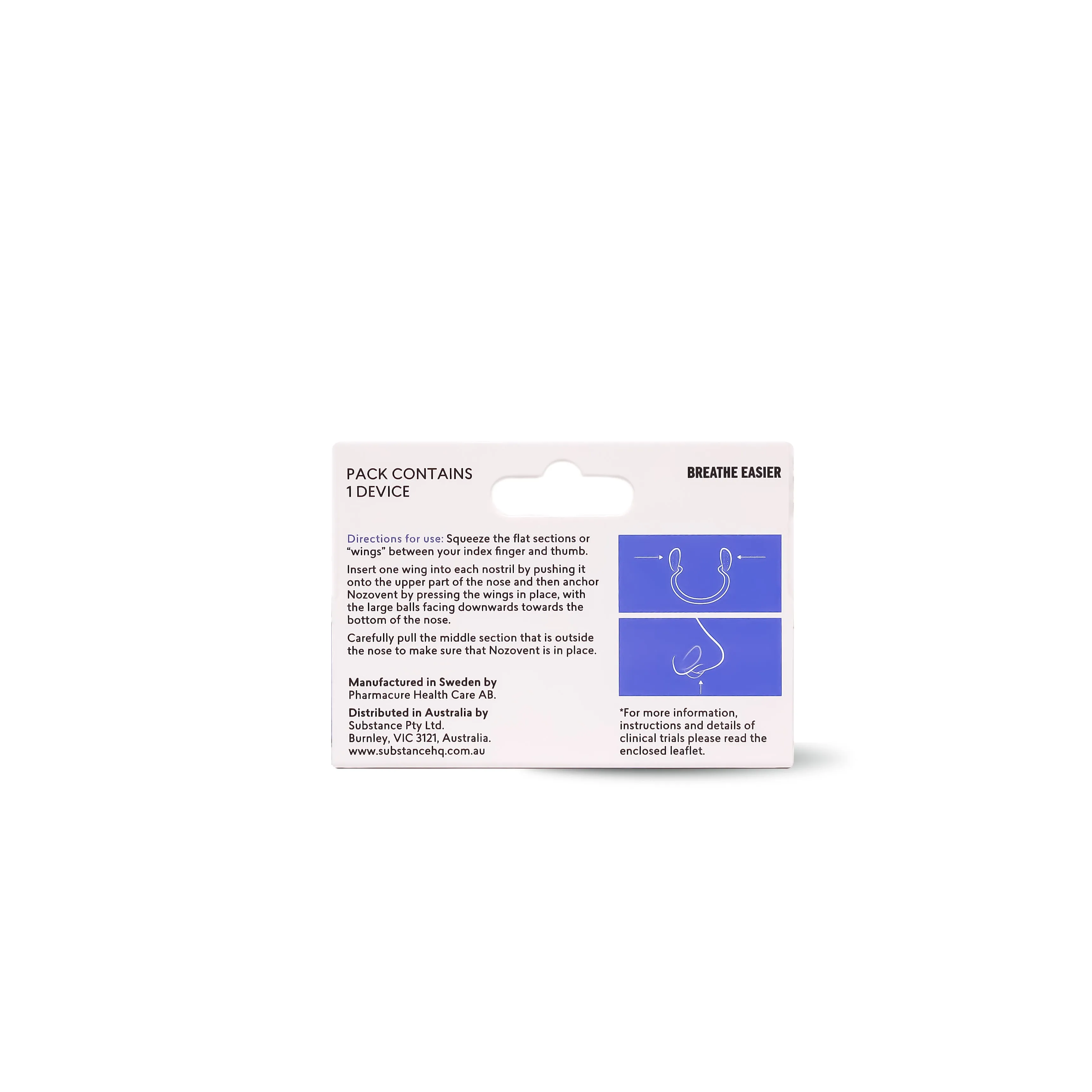 Nozovent Medium – Clinically proven anti-snoring device