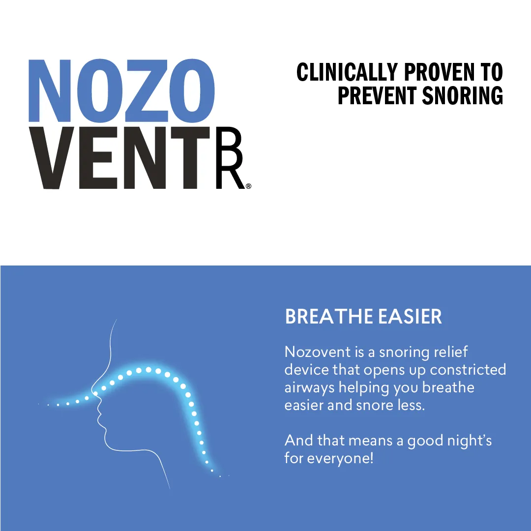 Nozovent Medium – Clinically proven anti-snoring device