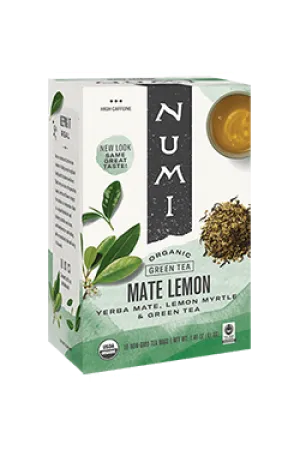Numi Mate Lemon Green Tea 18ct