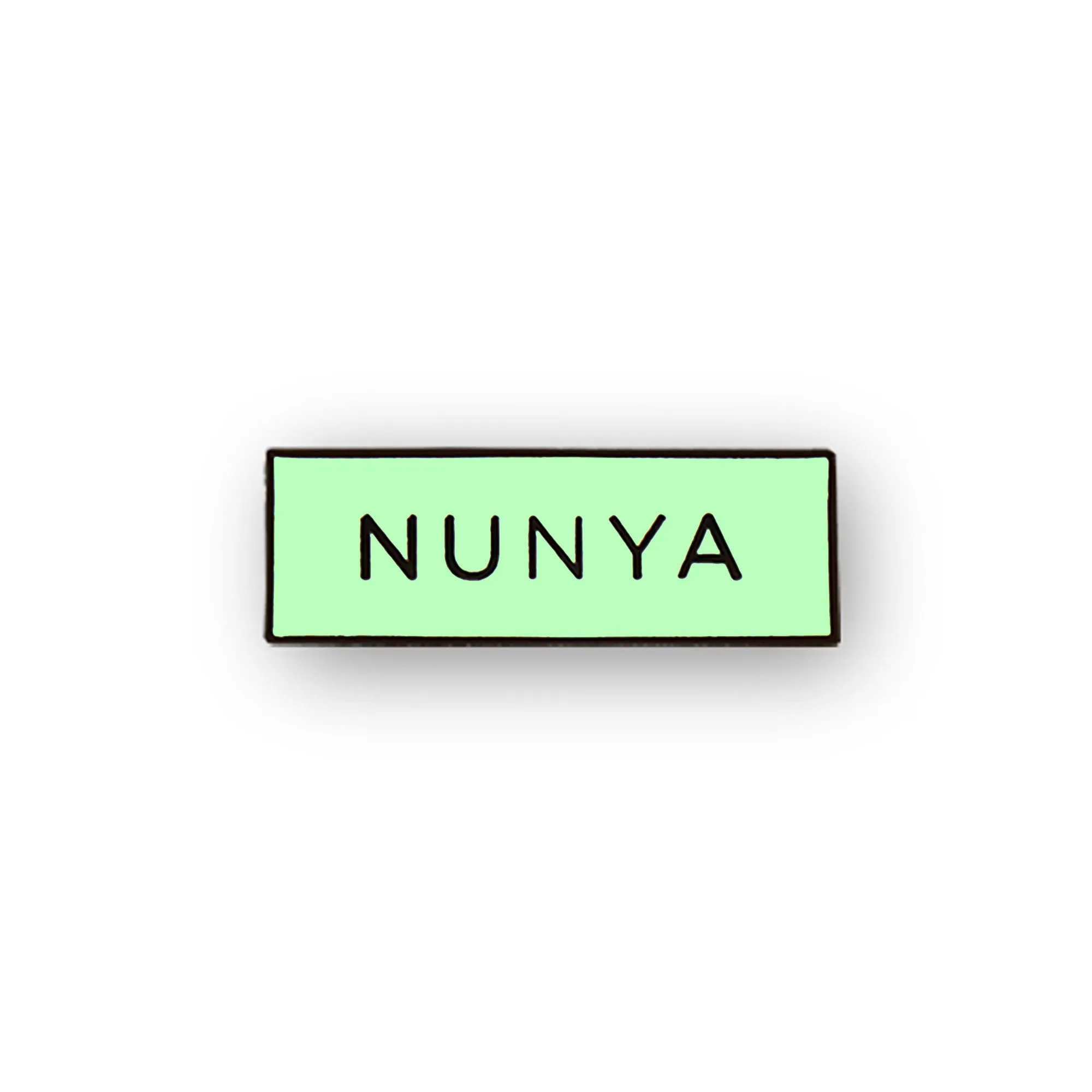 Nunya 'None of your Business' Meme (Glow in the Dark) Lapel Enamel Pin
