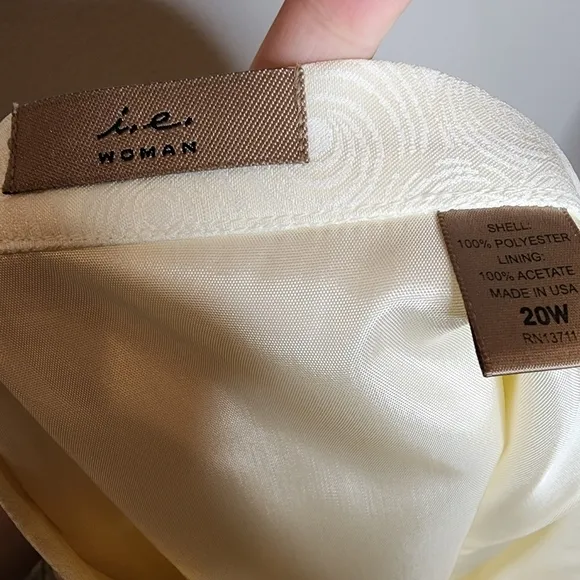 NWT i.e woman ivory mesh skirt
