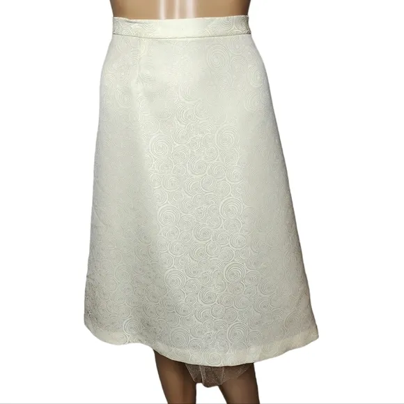 NWT i.e woman ivory mesh skirt