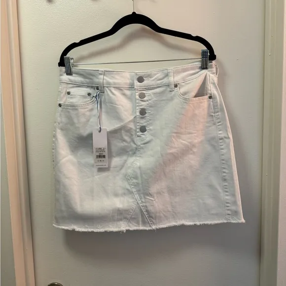 NWT Southern Tide Gabriela White Denim Skirt Size 30
