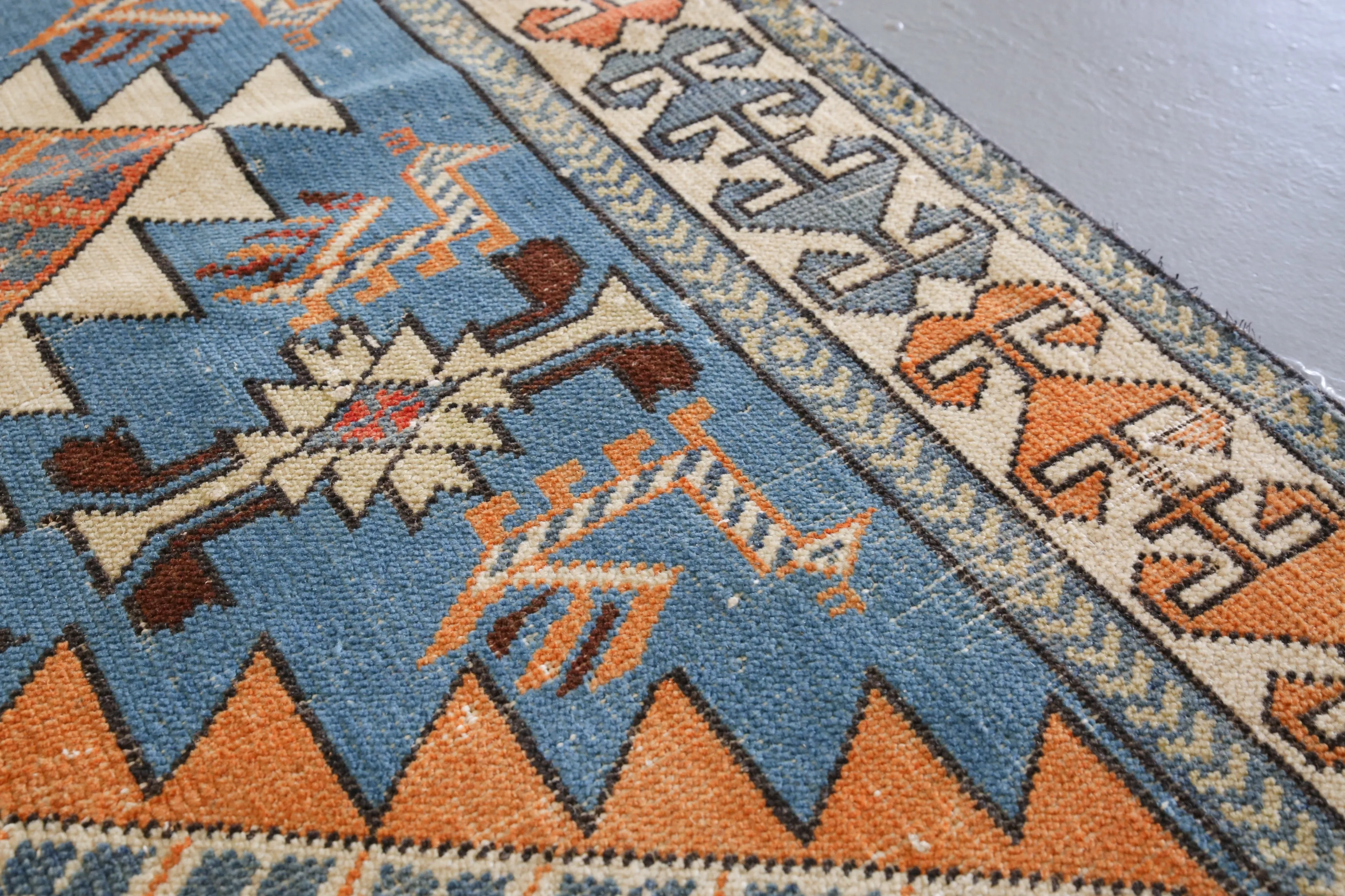 Old Kars Kazak Rug 3ftx6ft