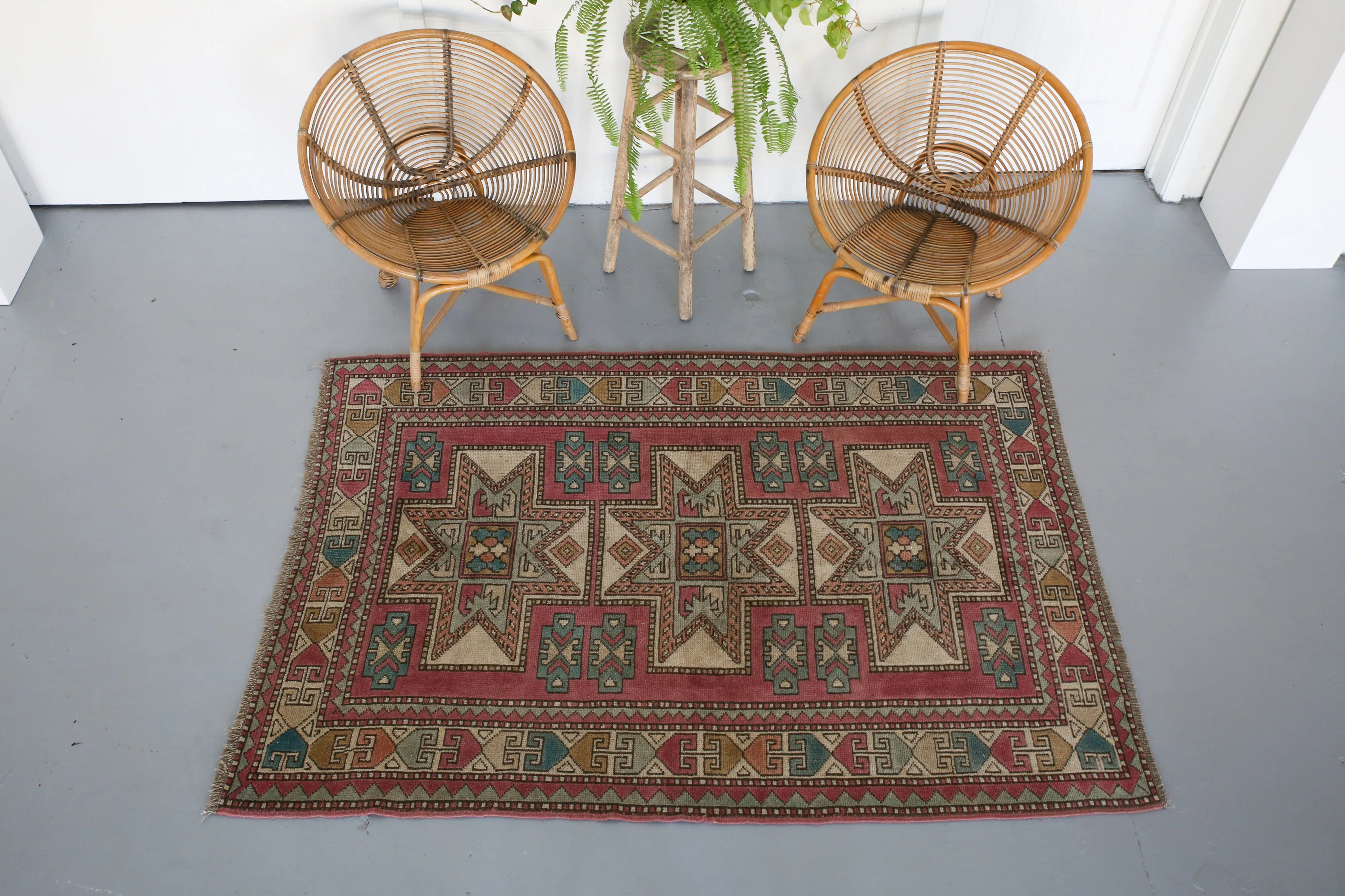 Old Kars Kazak Rug 3ftx6ft