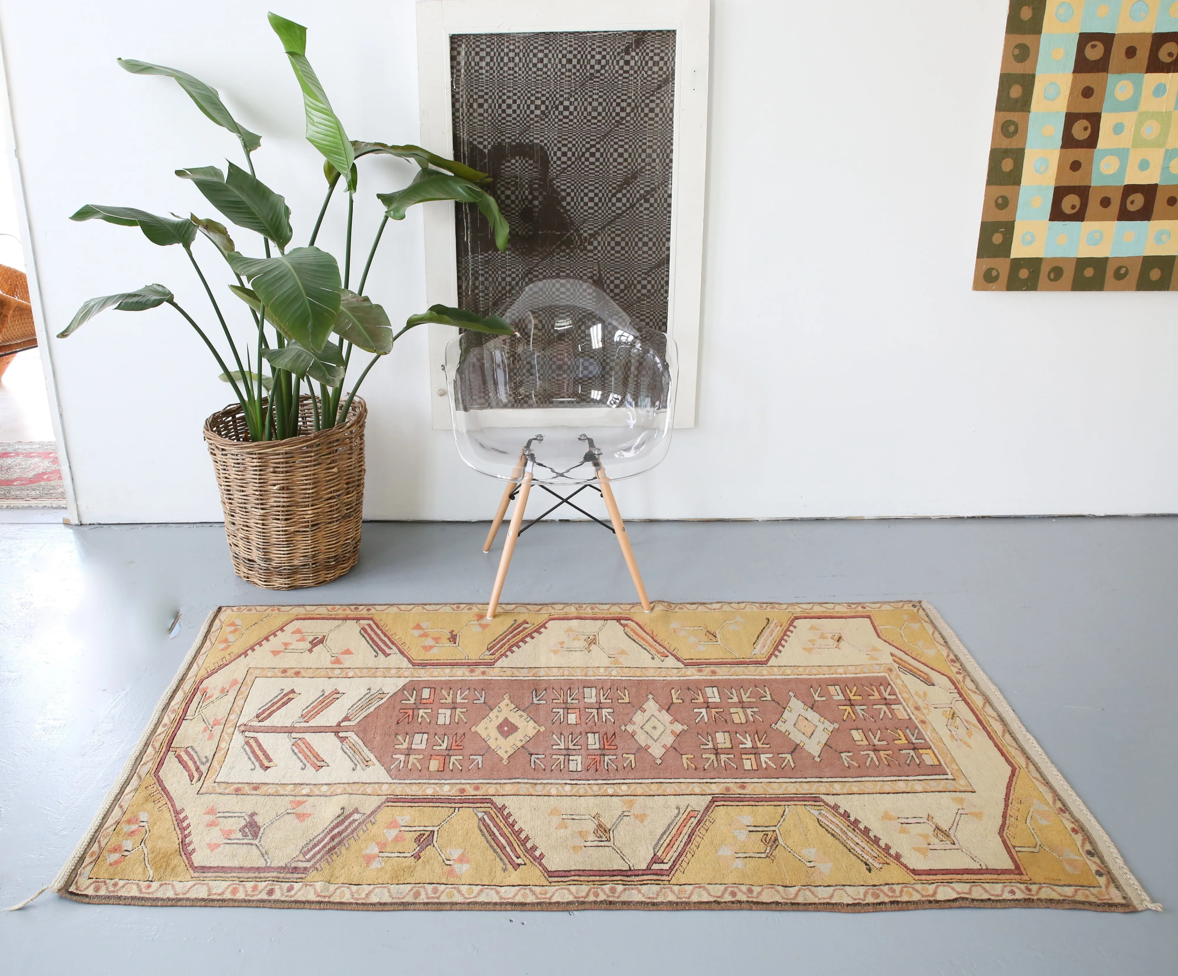 Old Milas Rug 3.8ftx6.5ft