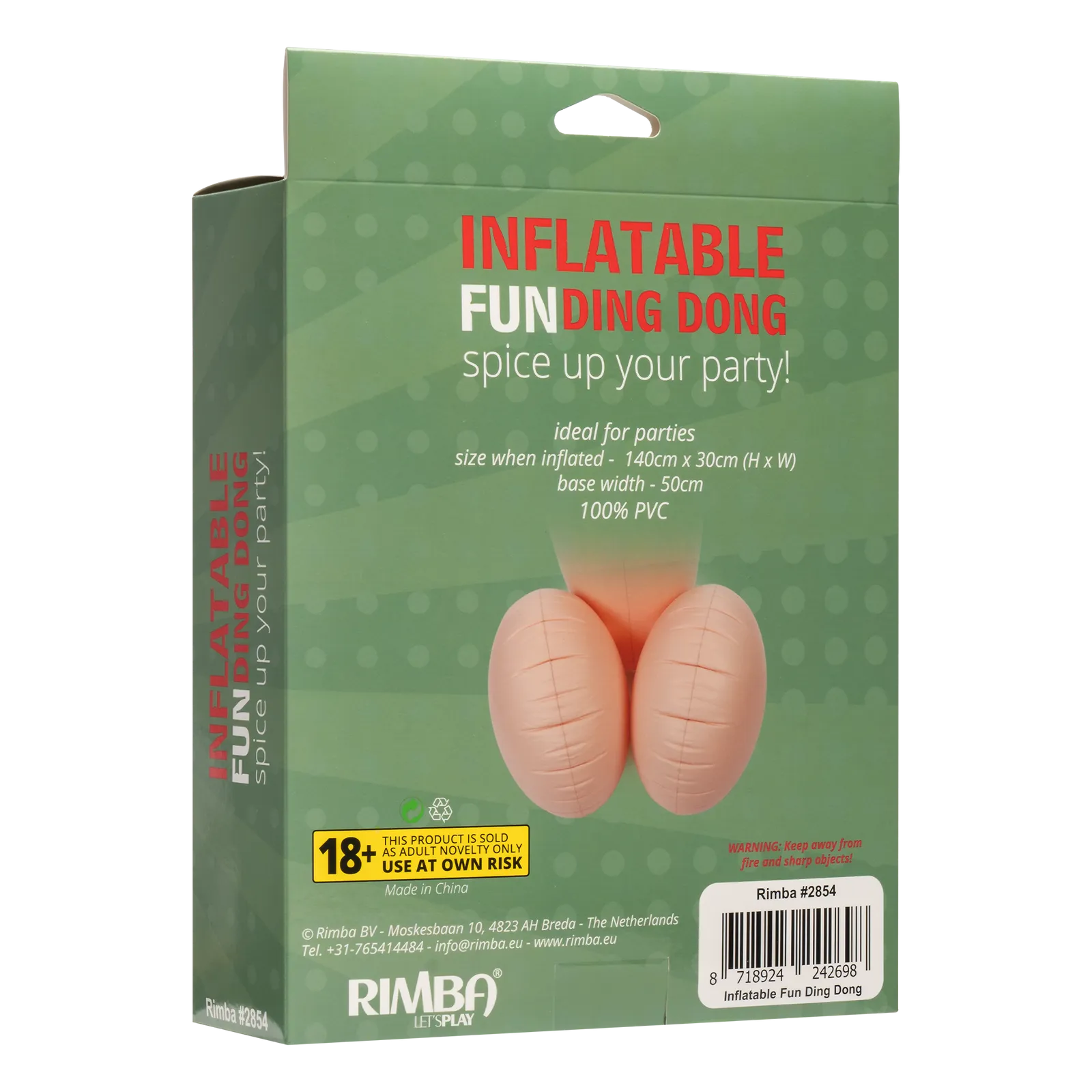 Opblaasbare Penis - Fun Ding Dong - Spice Up Your Party!