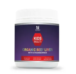 Organic Beef Liver with Organic Strawberry Powder - 60g