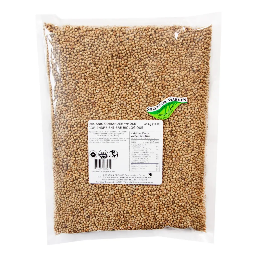 Organic Coriander Whole