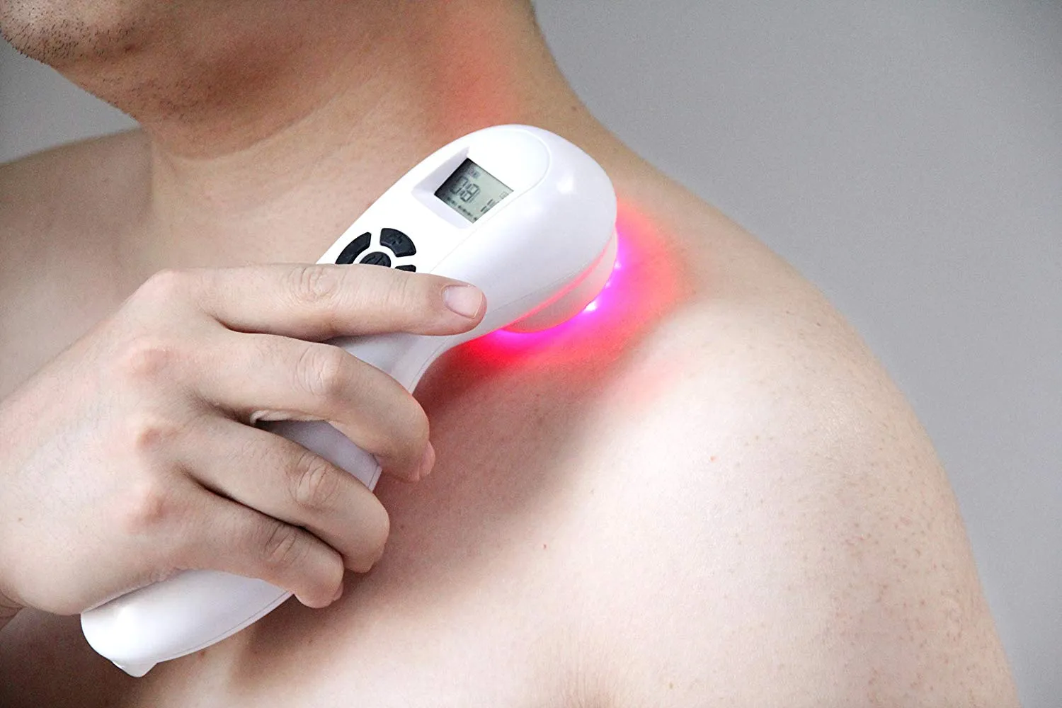 Pain Relief Cold Laser Therapy Device for Knee, Shoulder, Back, Joint & Muscle Pain, Low Level Red Light Hand Held Unit with 4 Free Gifts by YJTSKY