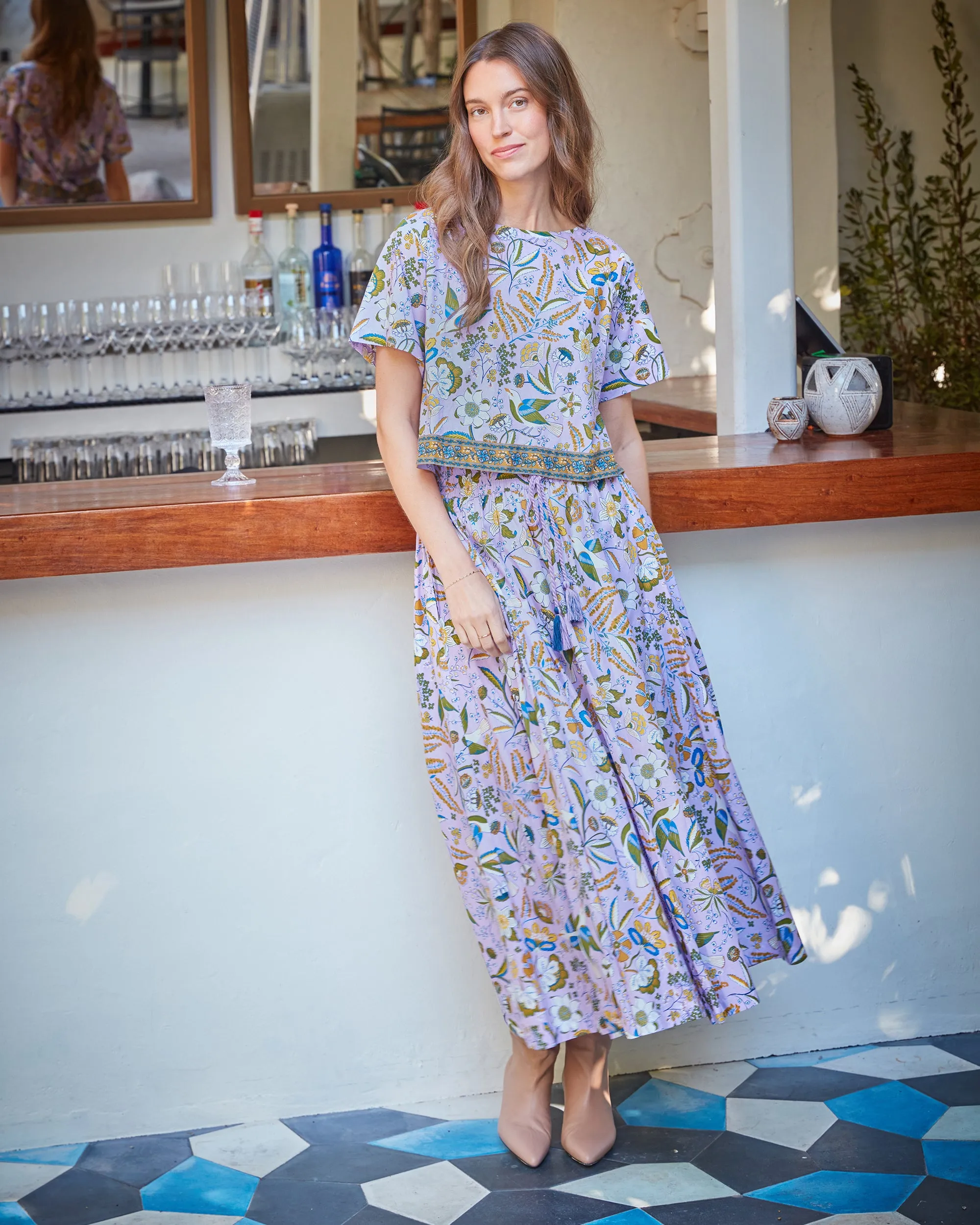 Painter's Garden - Carry On Skirt - Lavender