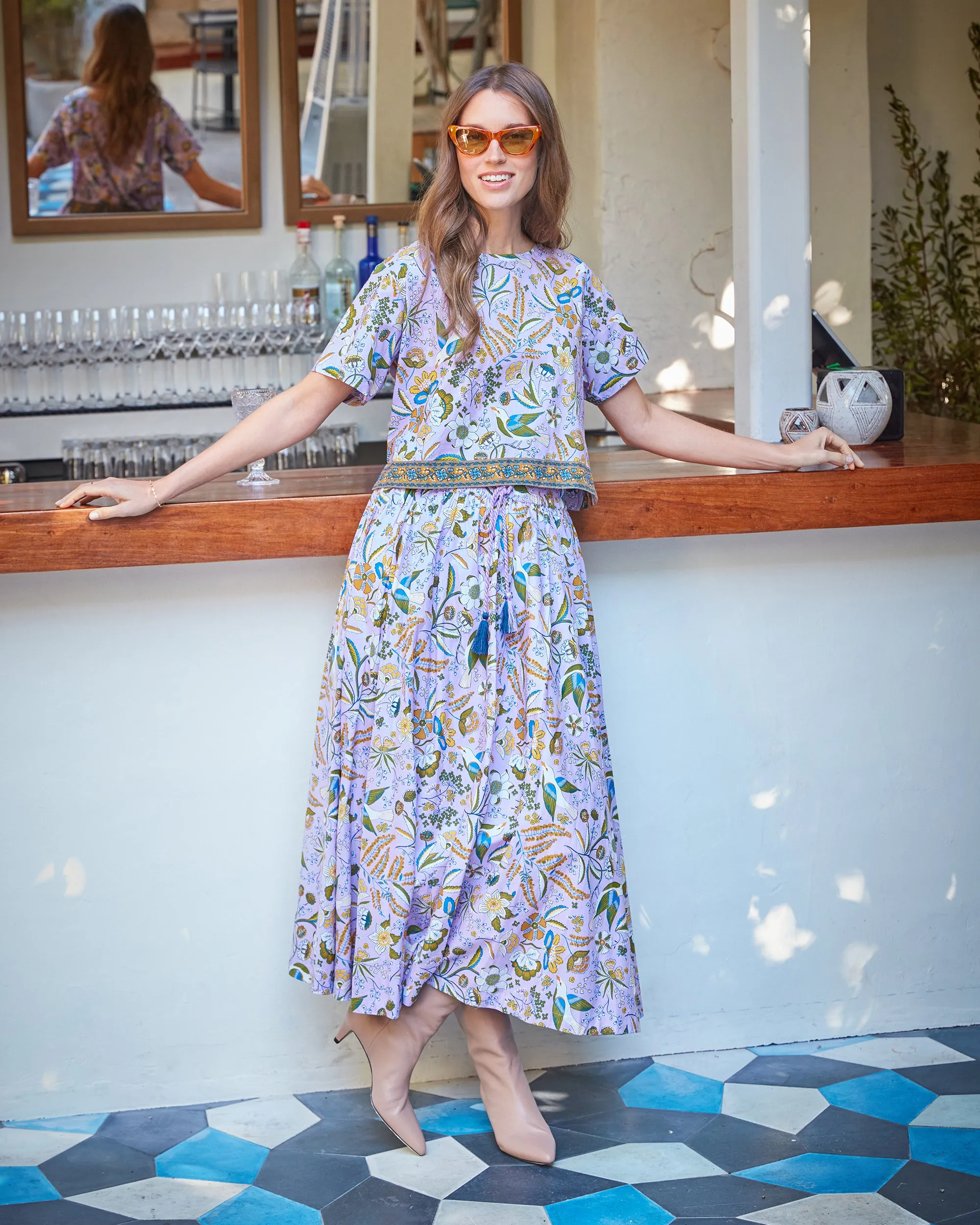 Painter's Garden - Carry On Skirt - Lavender