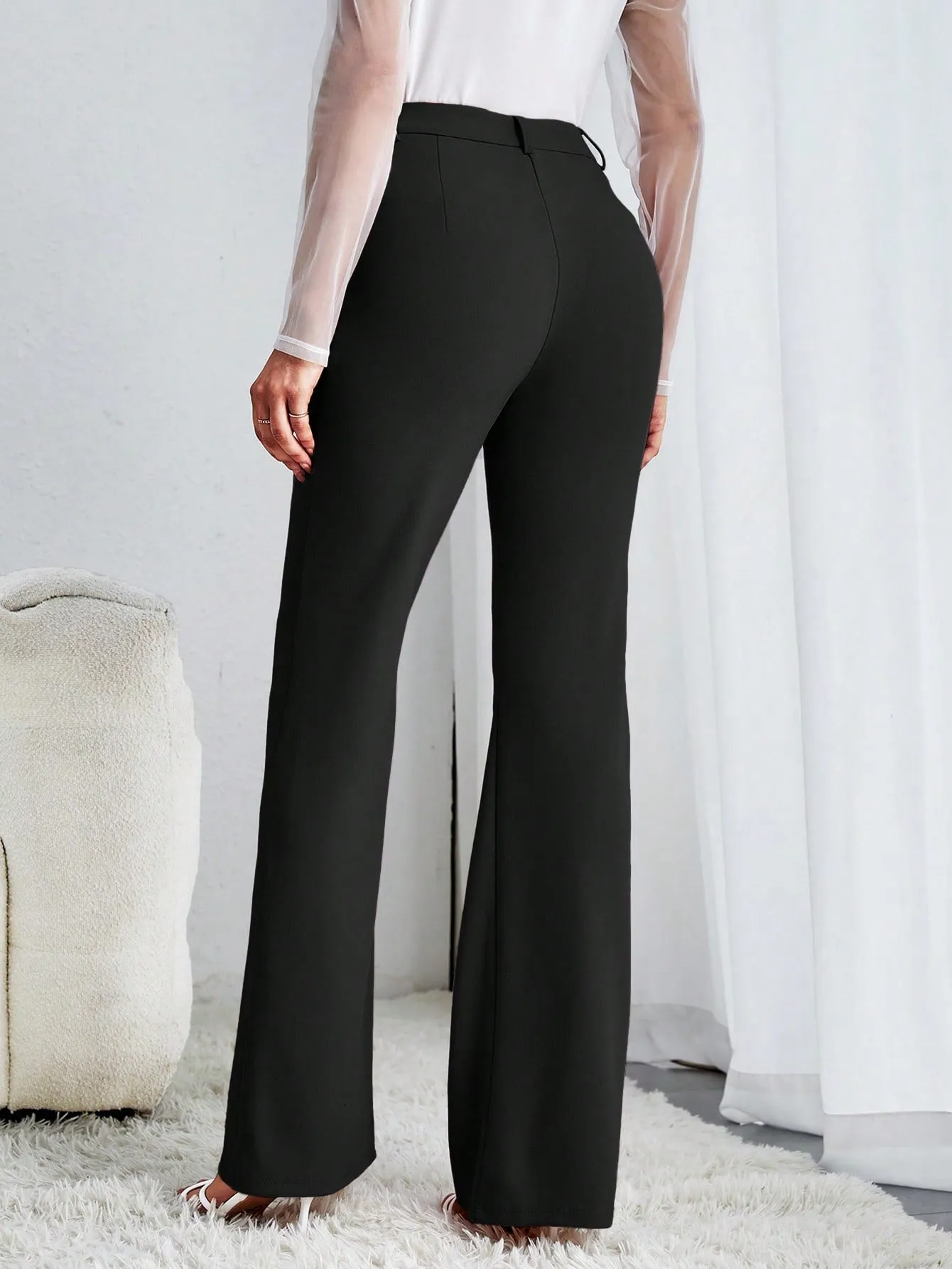 Pantalones de pierna acampanada Cherry Vibes para mujer