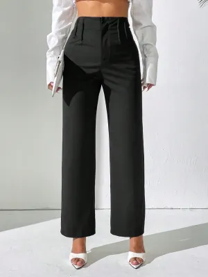 Pantalones rectos plisados para mujer en Cherry Vibes