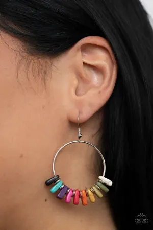 Paparazzi Earthy Ensemble - Multi Stone Earrings