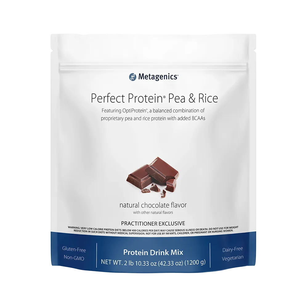 Perfect Protein® Pea & Rice <br>Featuring OptiProtein®, a balanced combination of proprietary pea and rice protein with added BCAAs