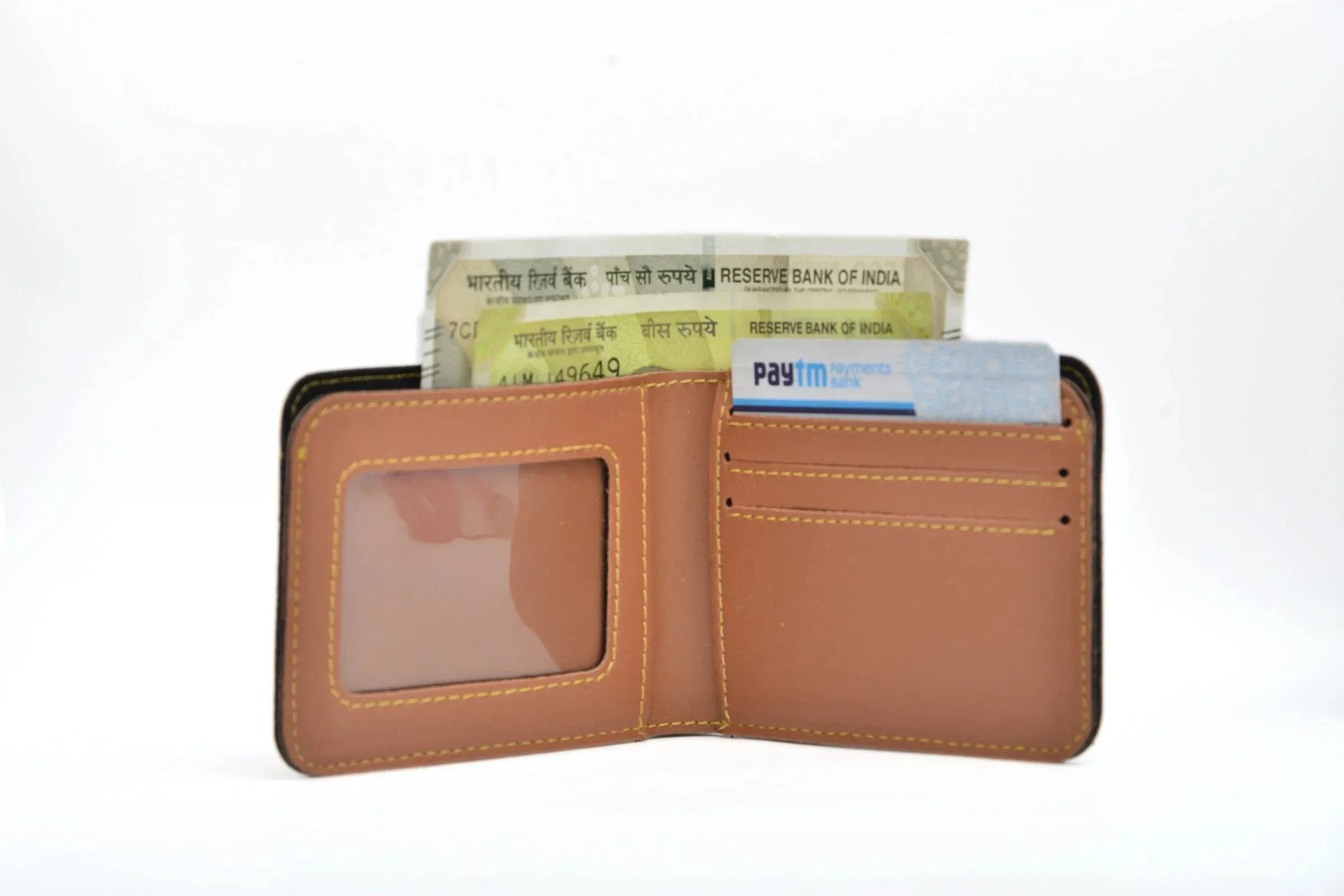 Personalized Men's Wallet - Tan