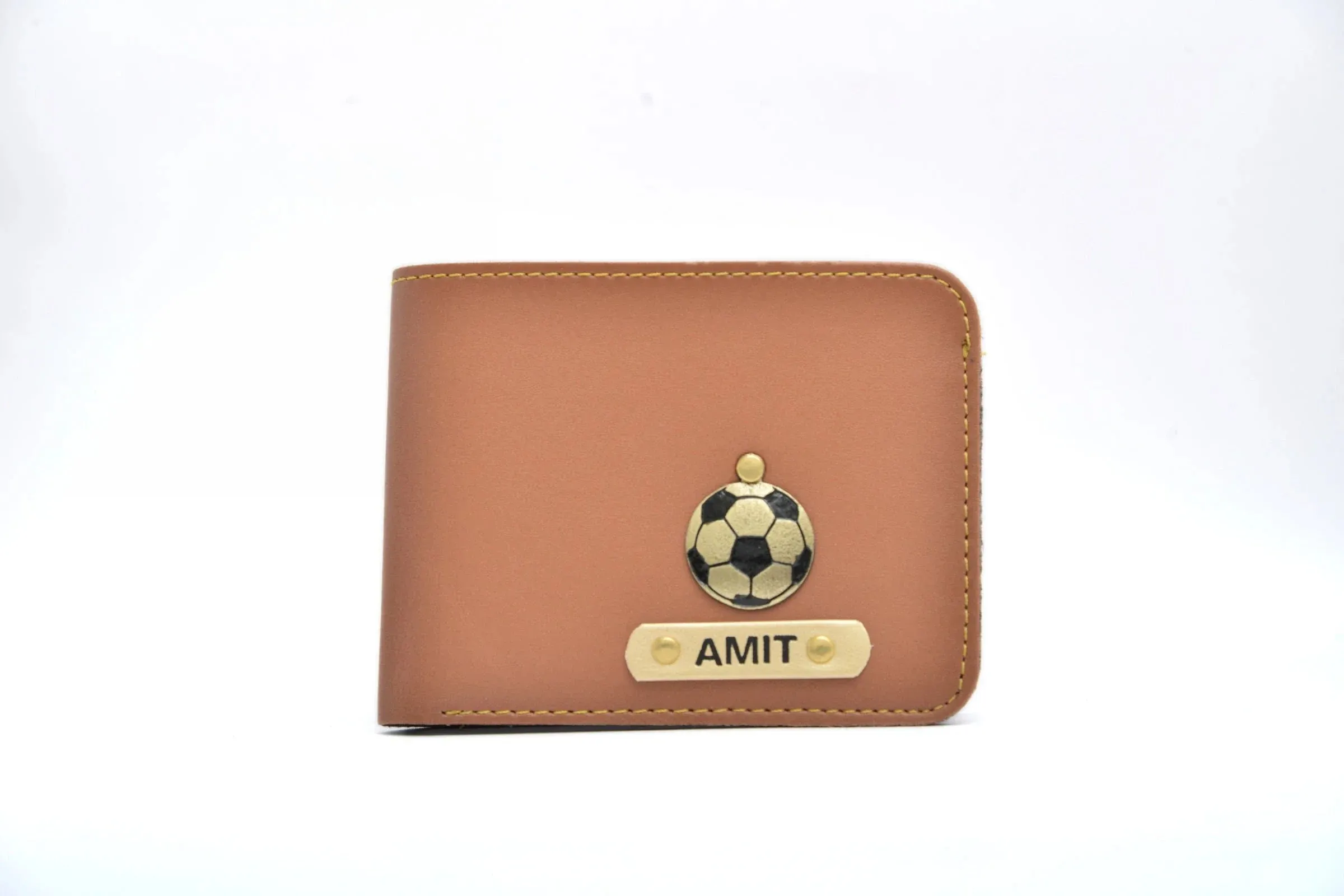 Personalized Men's Wallet - Tan