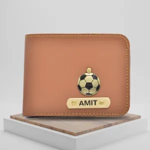 Personalized Men's Wallet - Tan