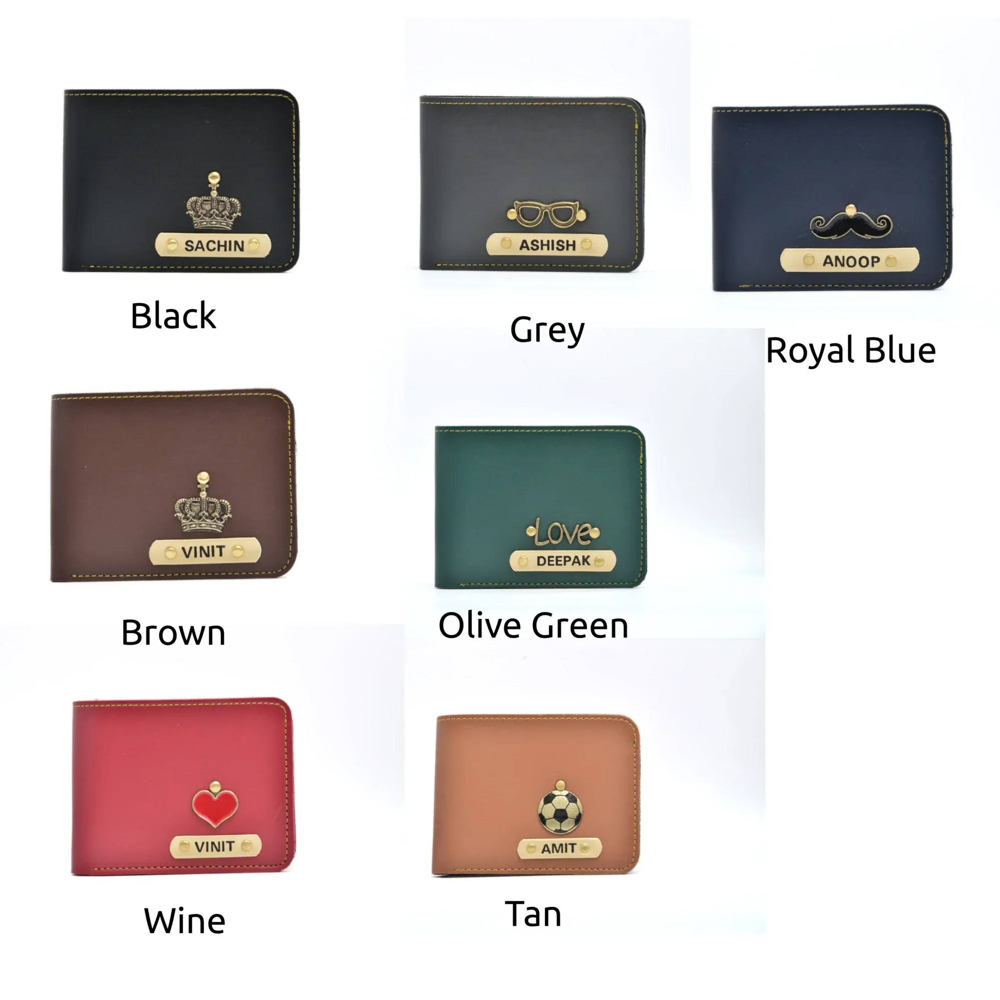 Personalized Men's Wallet - Tan