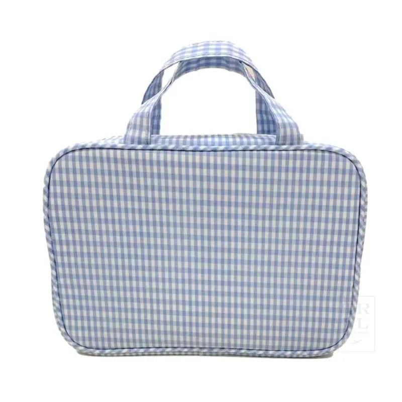 Personalized Nylon Mist Gingham Carry On