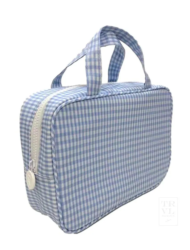 Personalized Nylon Mist Gingham Carry On