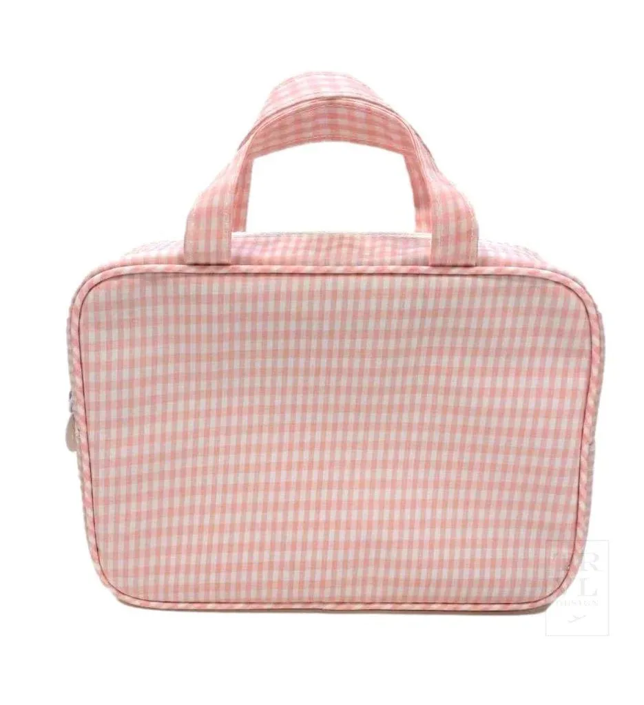 Personalized Nylon Taffy Gingham Carry On