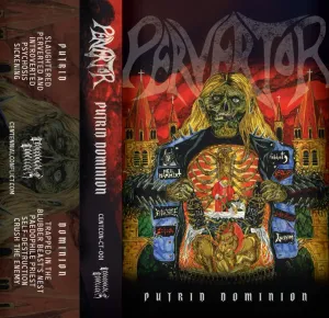 PERVERTOR (NZ) - Putrid Dominion TAPE   LOGO PATCH