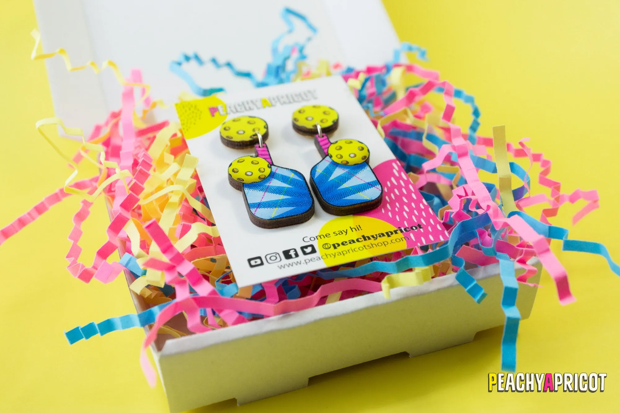 Pickleball Dangle Earrings