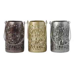 Pierced Metal Lantern