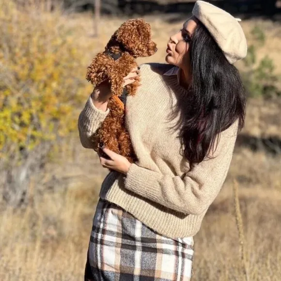 Plaid Mini Skirt High Waisted