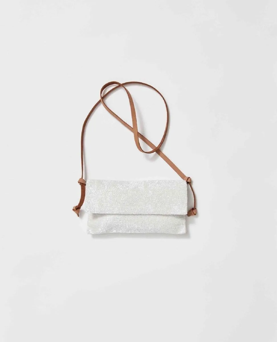 Plus One Embellished Cros Bag Ivory