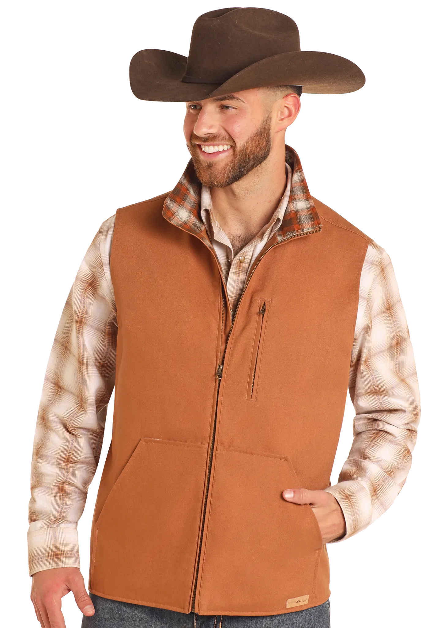 POWDER RIVER OUTFITTERS CAMEL CONCEAL CARRY VEST