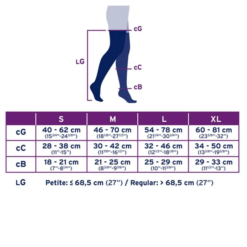 PR/1 JOBST ULTRASHEER WOMEN, THIGH HIGH W/SIL LACE BAND, 20-30MMHG, XL, ESPRESSO, CLOSED TOE