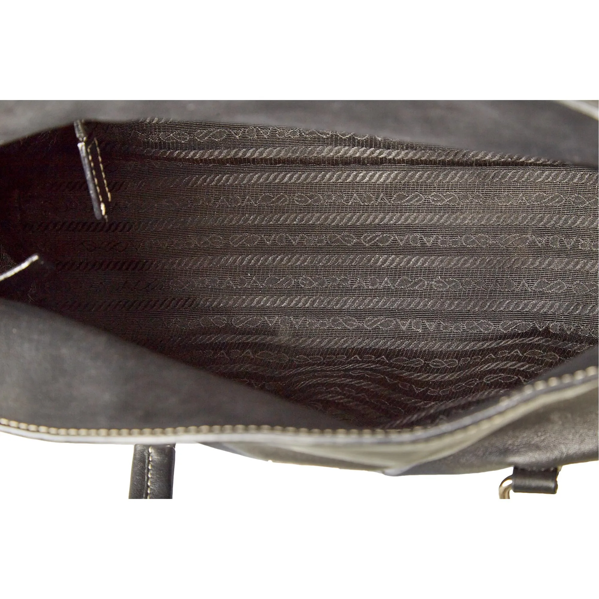 Prada Black Buckle Shoulder Bag