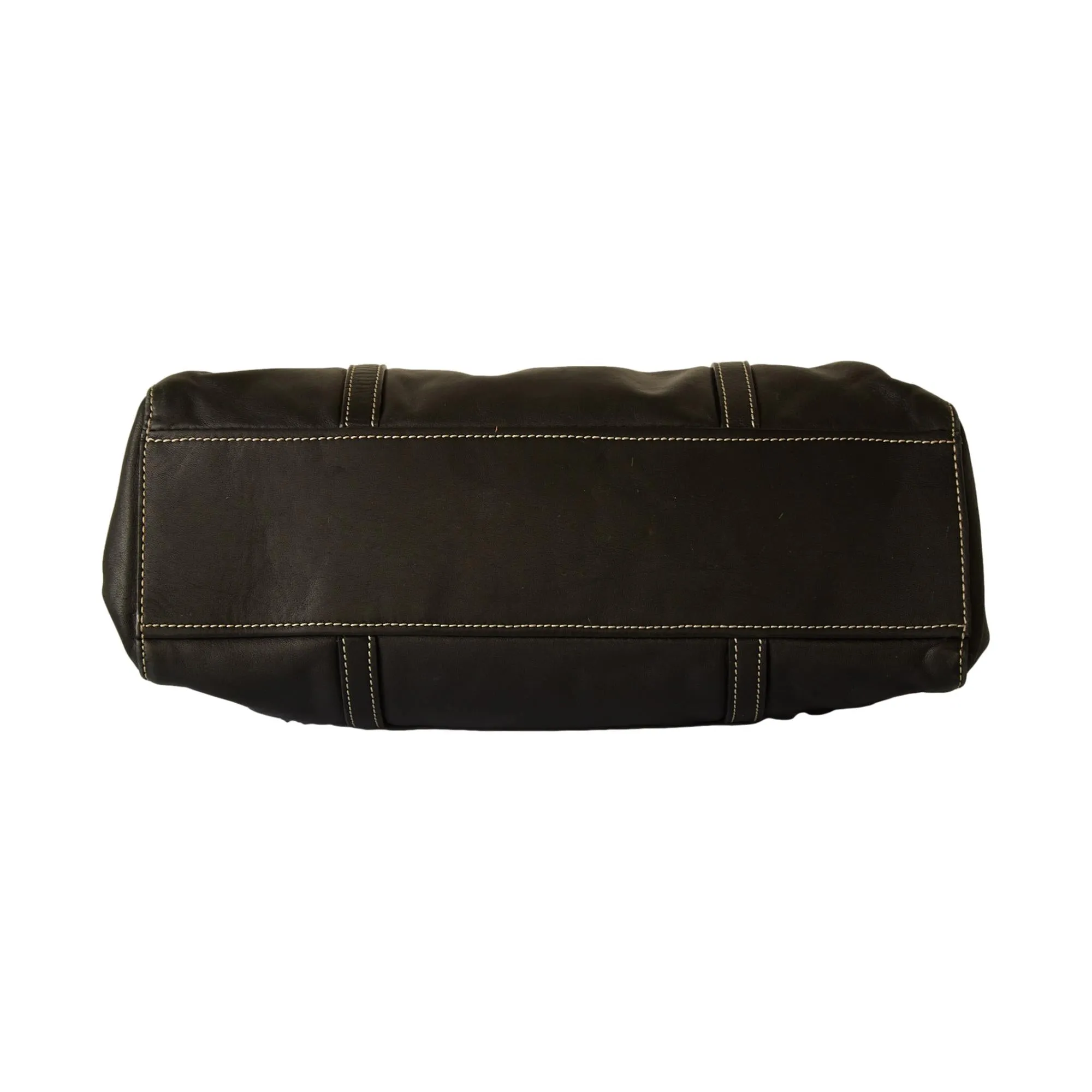 Prada Black Buckle Shoulder Bag
