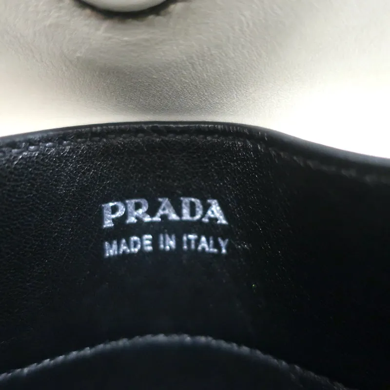 Prada Double Bag Cream Leather Large Tote