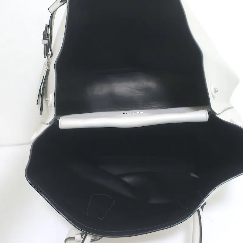 Prada Double Bag Cream Leather Large Tote