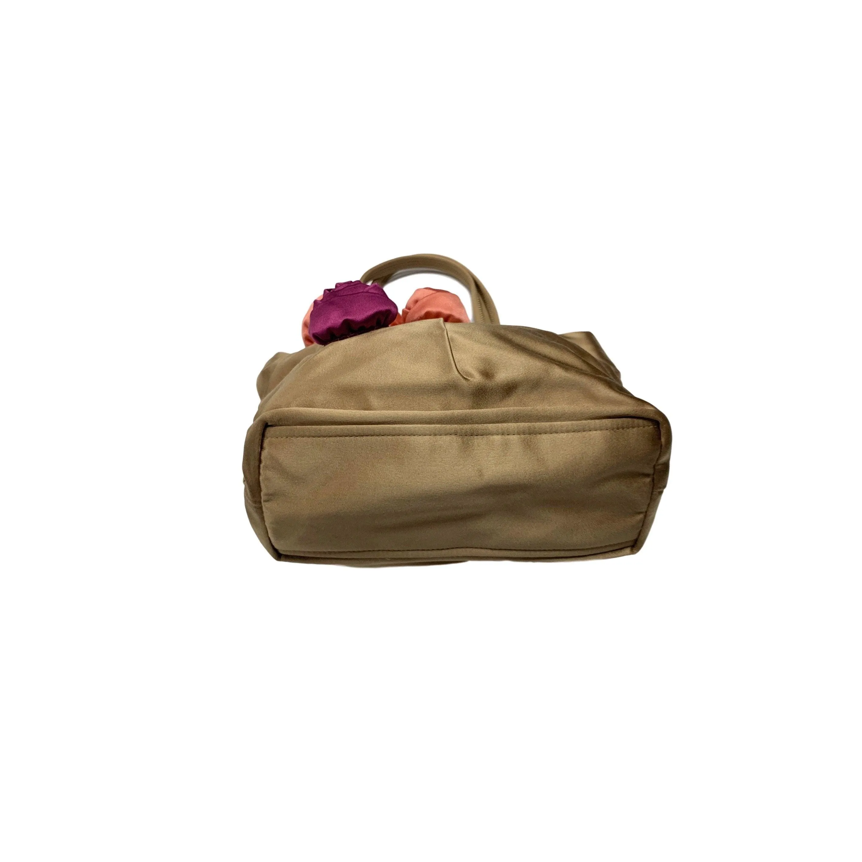 Prada Gold Satin Mini Top Handle Bag