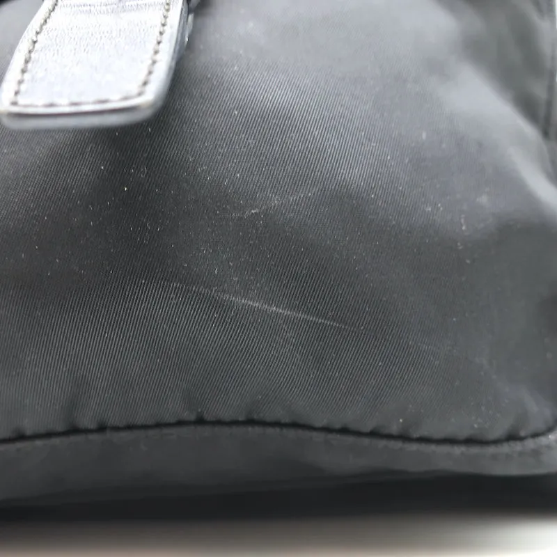 Prada Tessuto Nylon Asymmetric Crossbody Bag Black