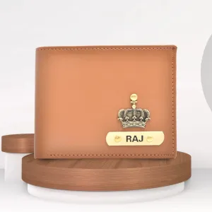 Premium Personalized Men's Wallet - Tan