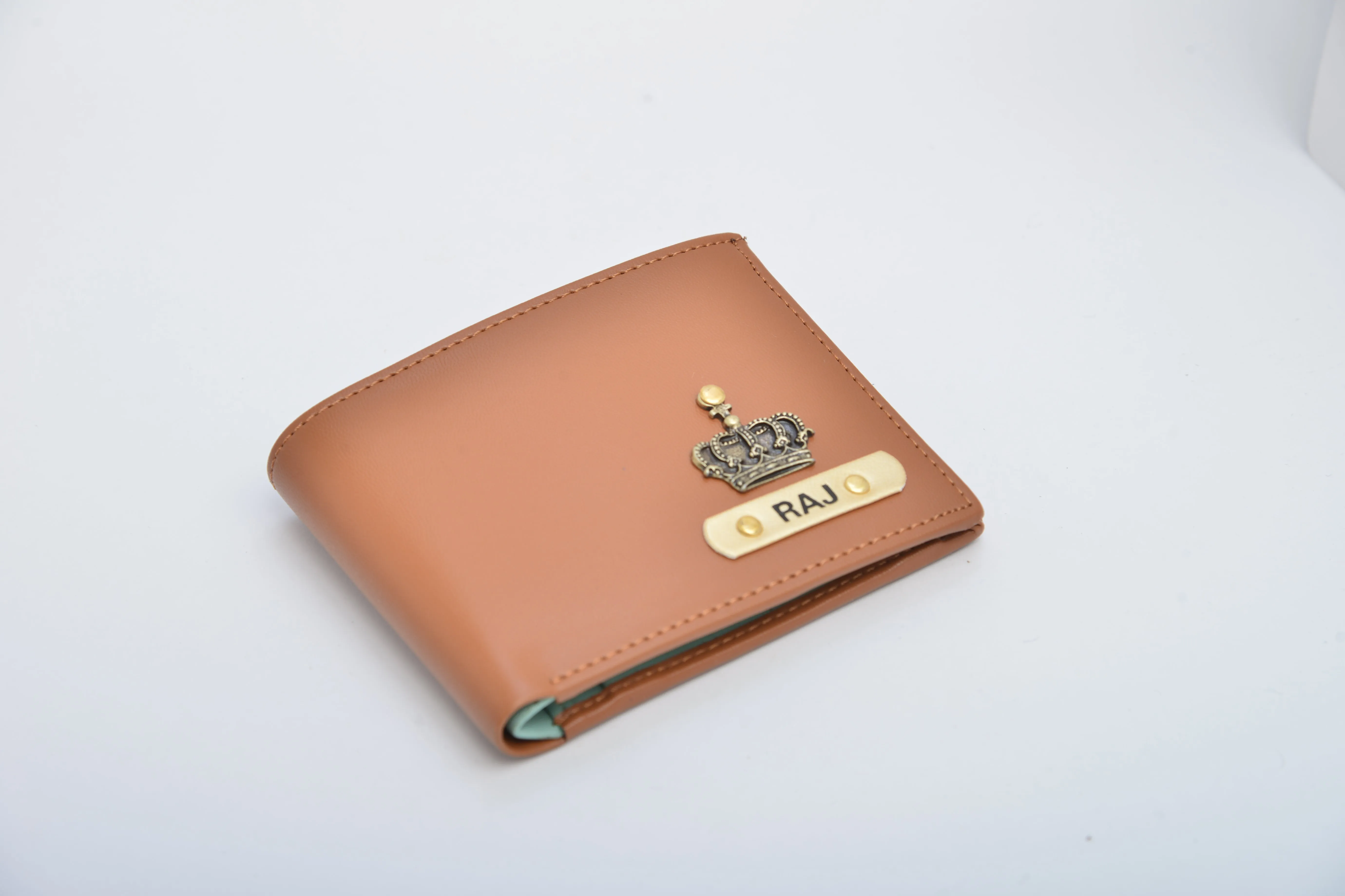 Premium Personalized Men's Wallet - Tan