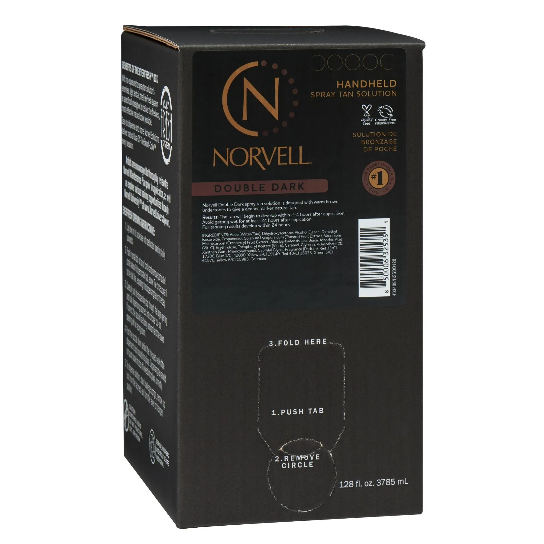 Professional Handheld Spray Tan Solution, Double Dark
