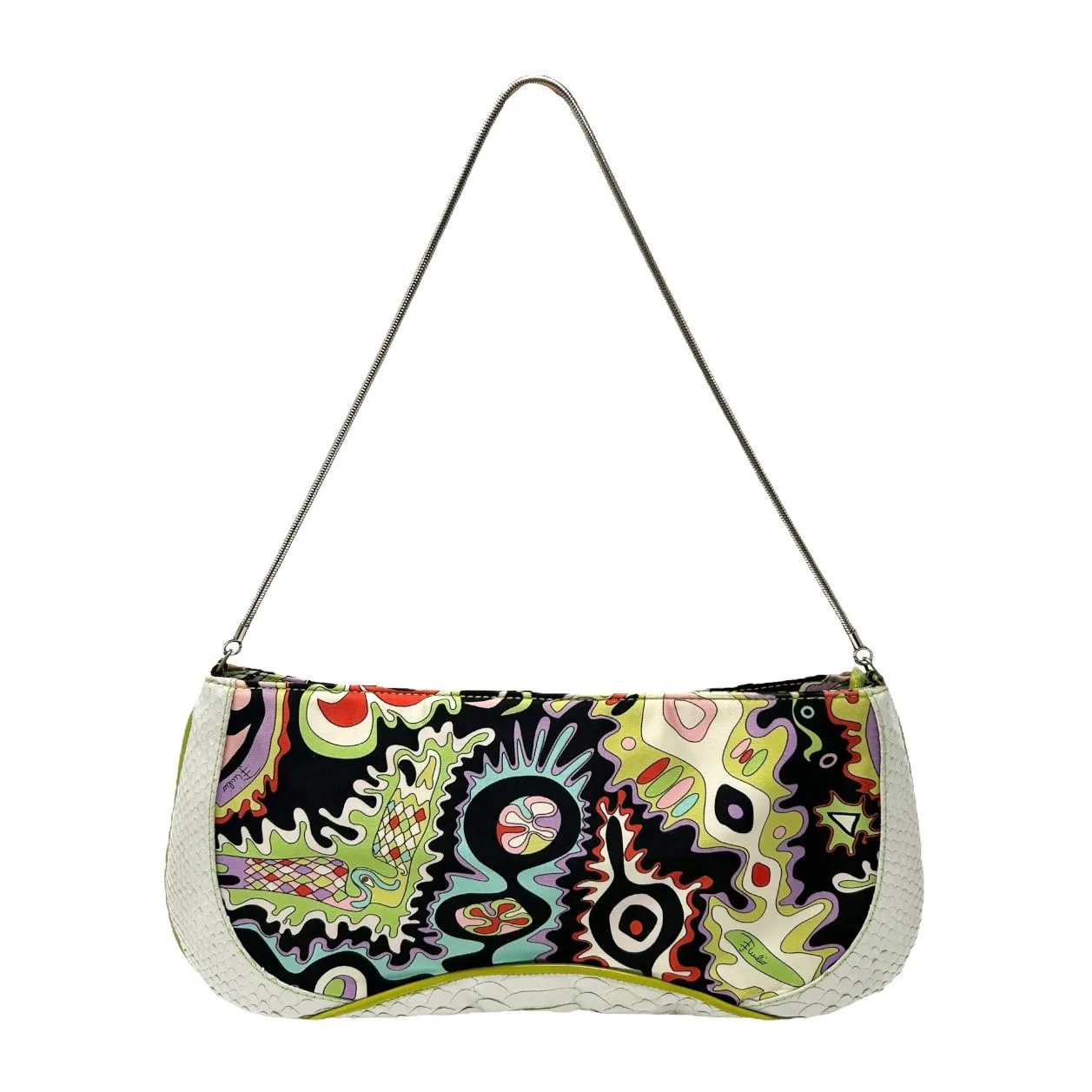 Pucci Multicolor Print Charm Shoulder Bag