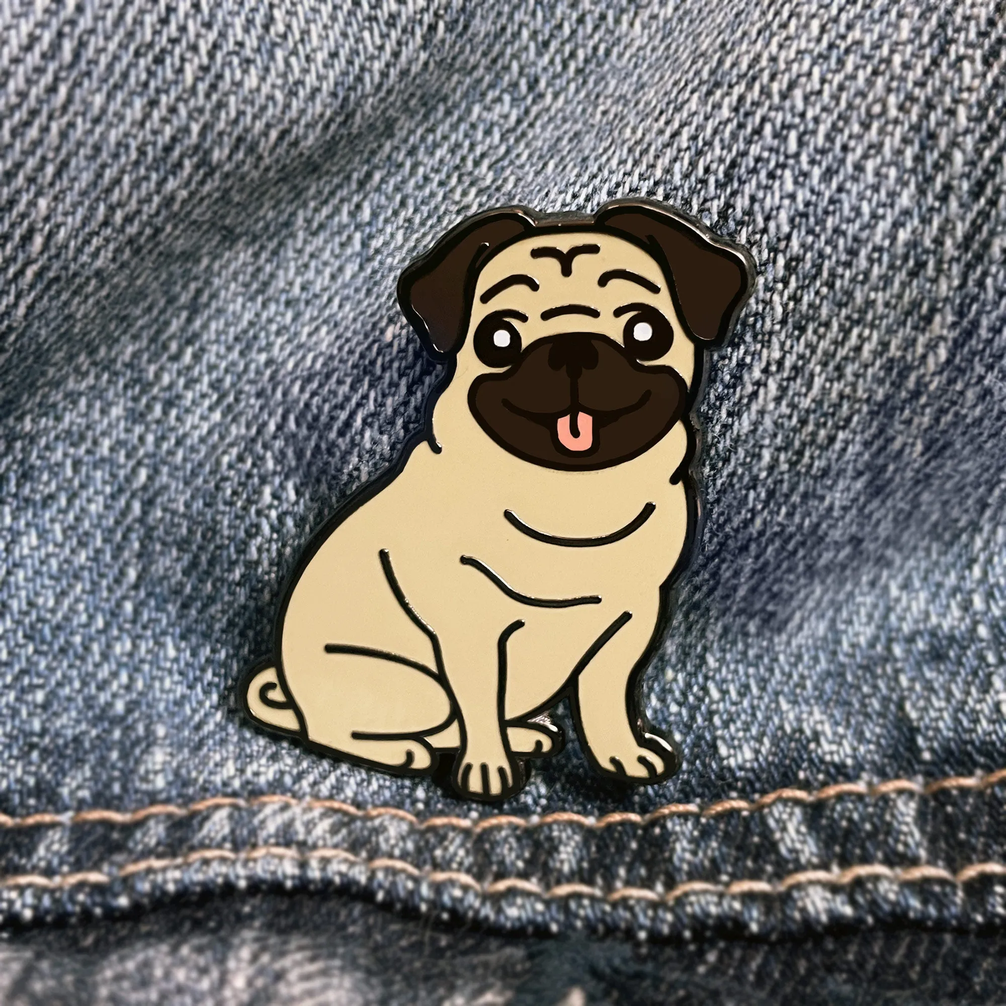 Pug Dog Puppy Lapel Enamel Pin