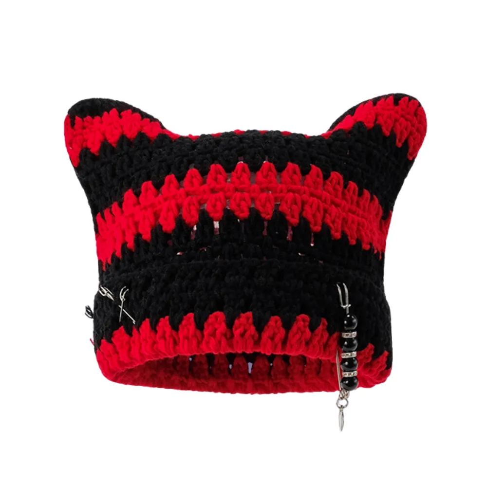 Punk Devil Ears Knit Hat