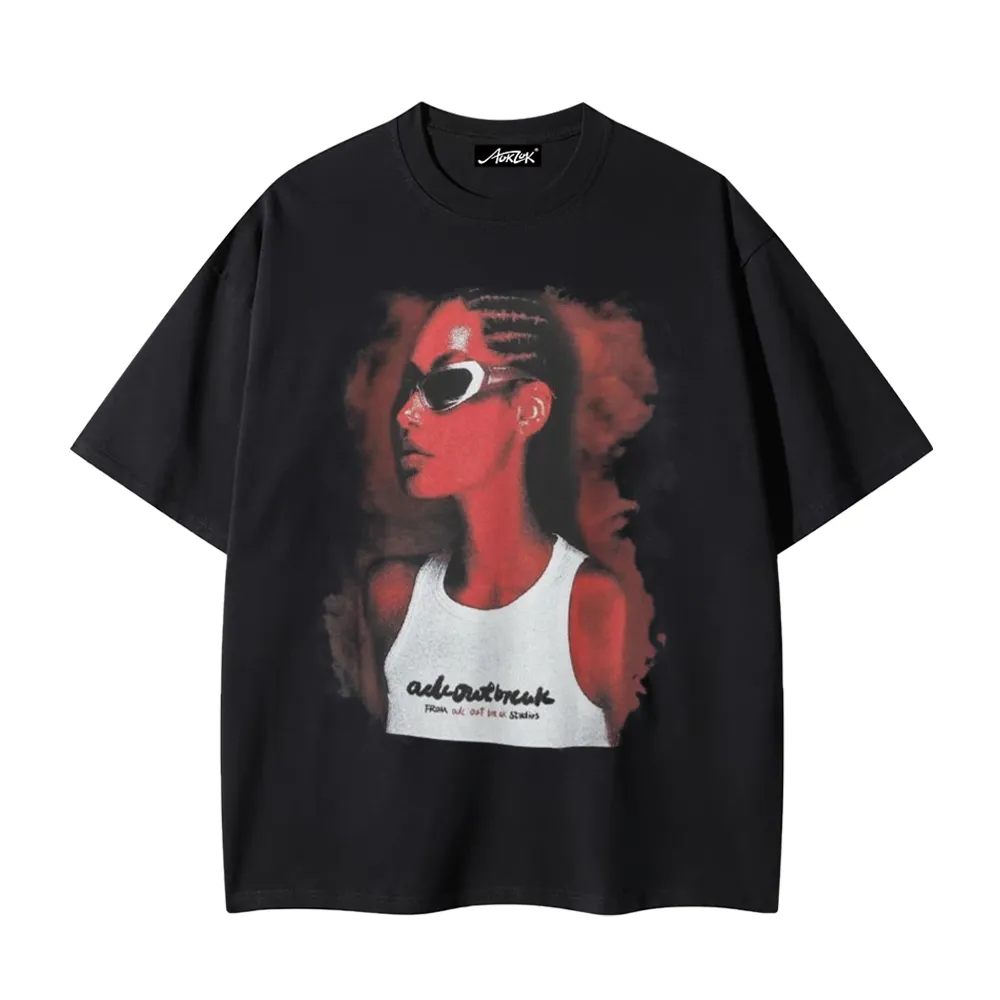 Punk Girl Portrait T-Shirt