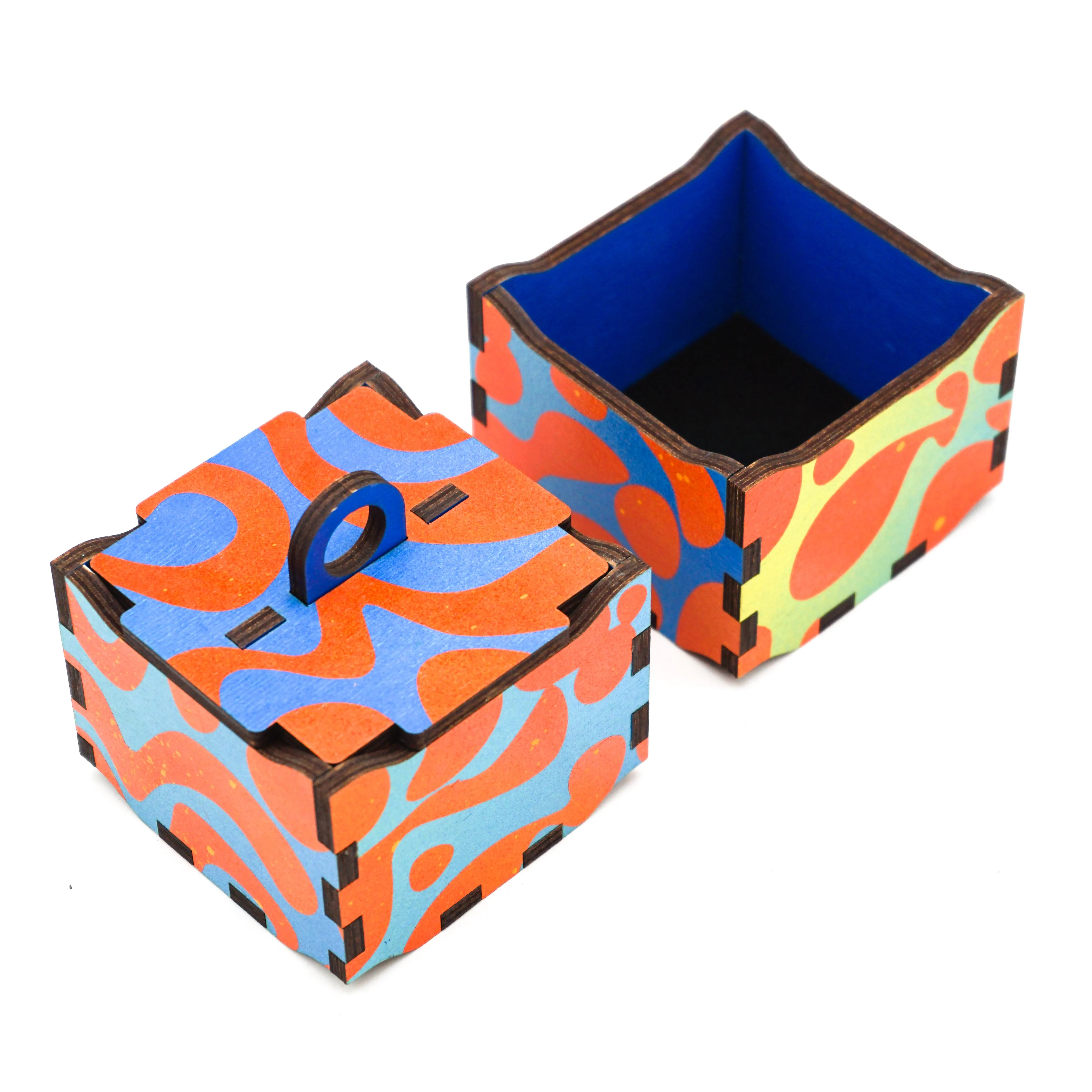 "Azure Lava" Stacking Tower