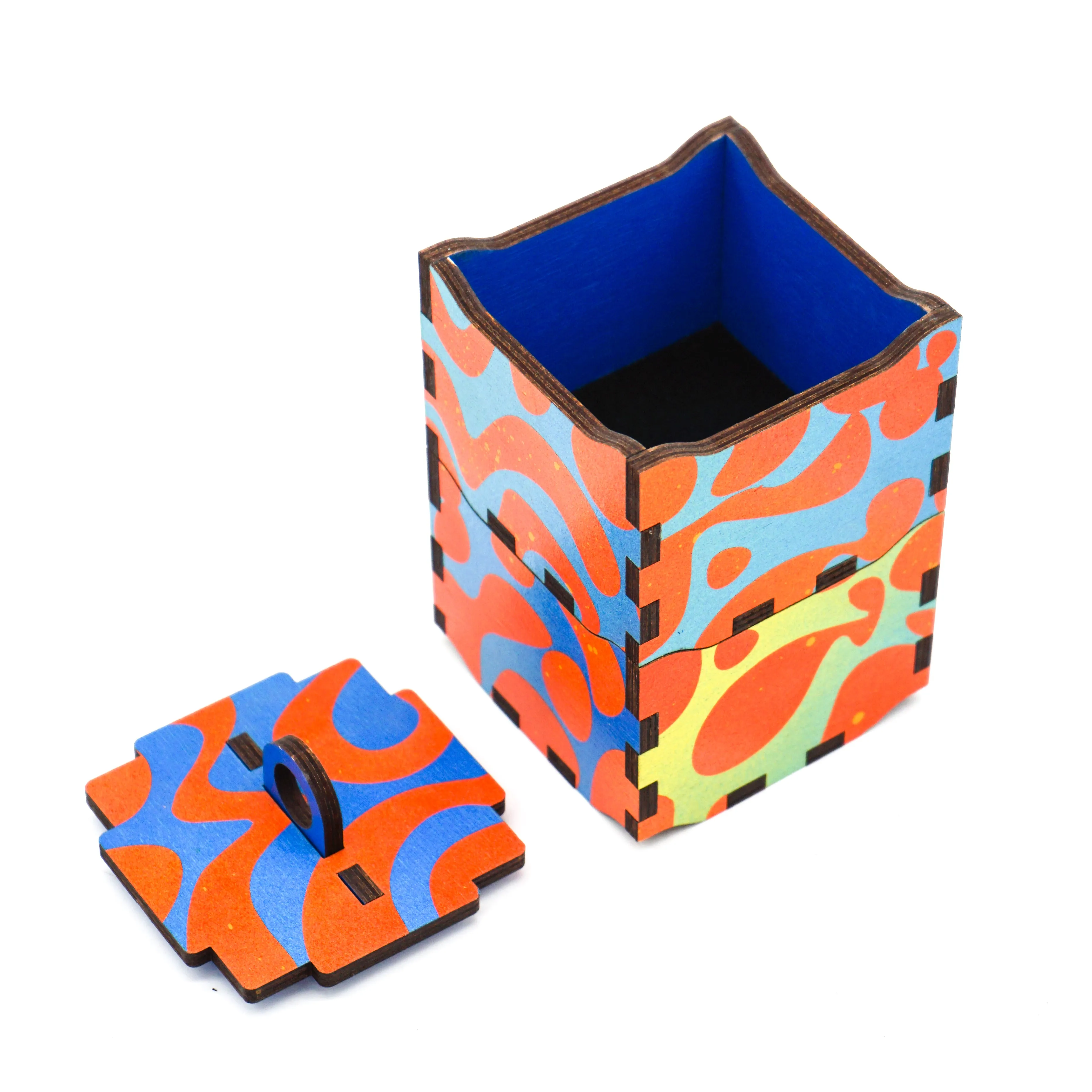 "Azure Lava" Stacking Tower