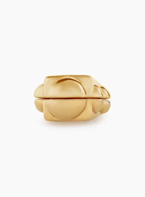 "Best Of Both Worlds" Gold Ring